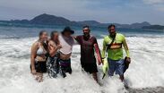 PC de Colima rescata a cinco personas de ahogarse en playas de Manzanillo. | Protección Civil Colima vía Facebook