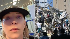 La actriz mexicana se encontraba junto a su hija en el Aeropuerto Internacional El Dorado, en Bogotá.