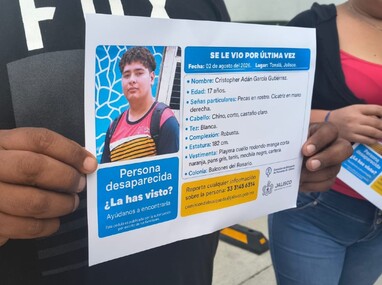 El adolescente salió de casa de su abuela el pasado 2 de agosto y desde entonces se encuentra desaparecido