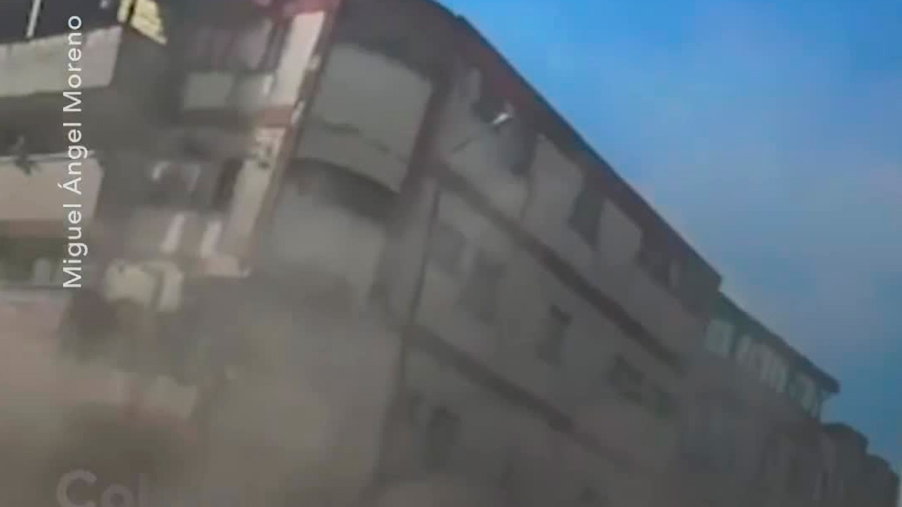 Colapso de edificios tras terremoto en Colombia