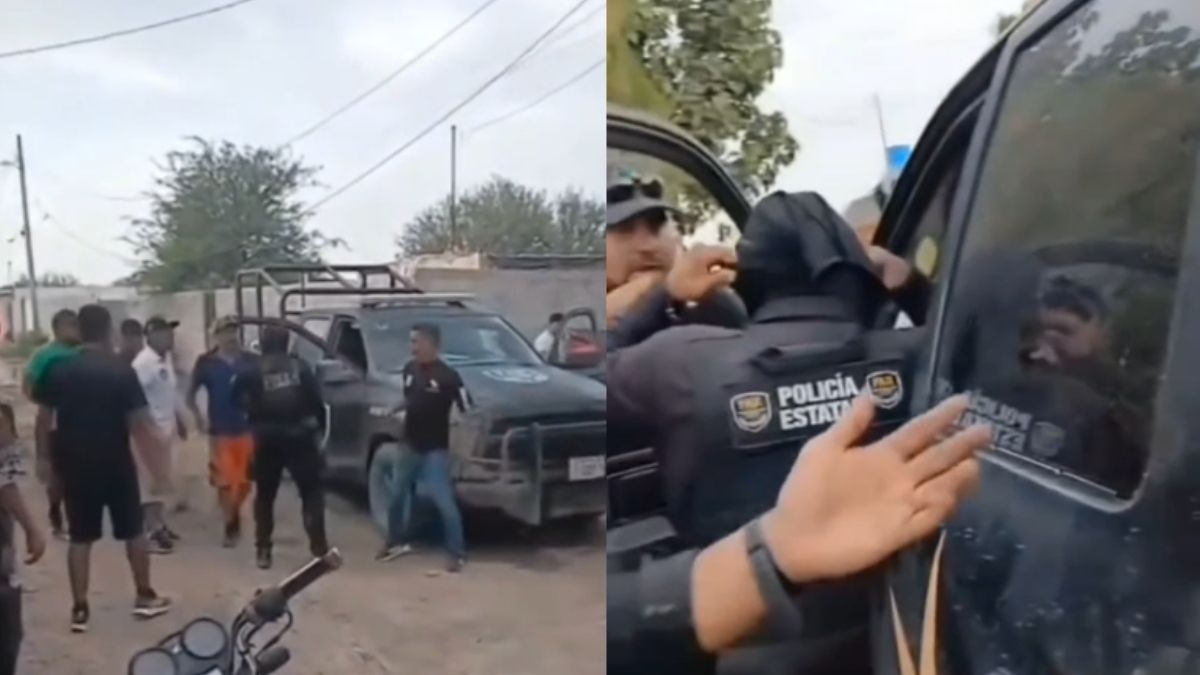 Los hechos, difundidos a través de videos en la página de Facebook Taxis Rojos de Matamoros, muestran a una turba rodeando la patrulla