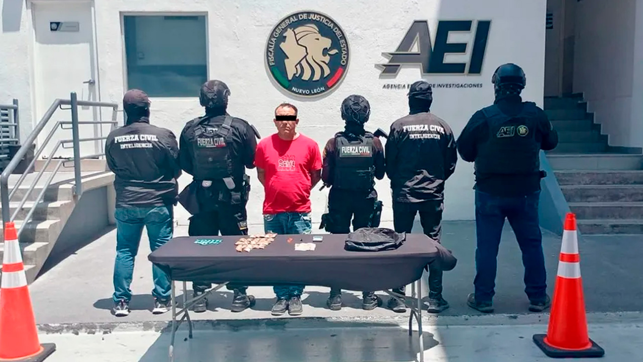 Monterrey: Cae presunto secuestrador con marihuana y cristal en la colonia Industrial