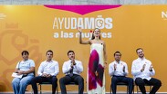 "Esta tarjeta representa un apoyo que pueda darles un respiro”, señaló Mariana Rodríguez.| Cortesía