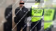 Un agente de la Fiscalía fue captado en video por una mujer a la que presuntamente acosó en el Metro CdMx. | C4 Carlos Jiménez