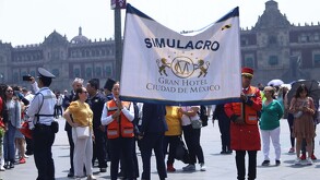 Durante un simulacro los ciudadanos deben salir a la calle | Cuartoscuro