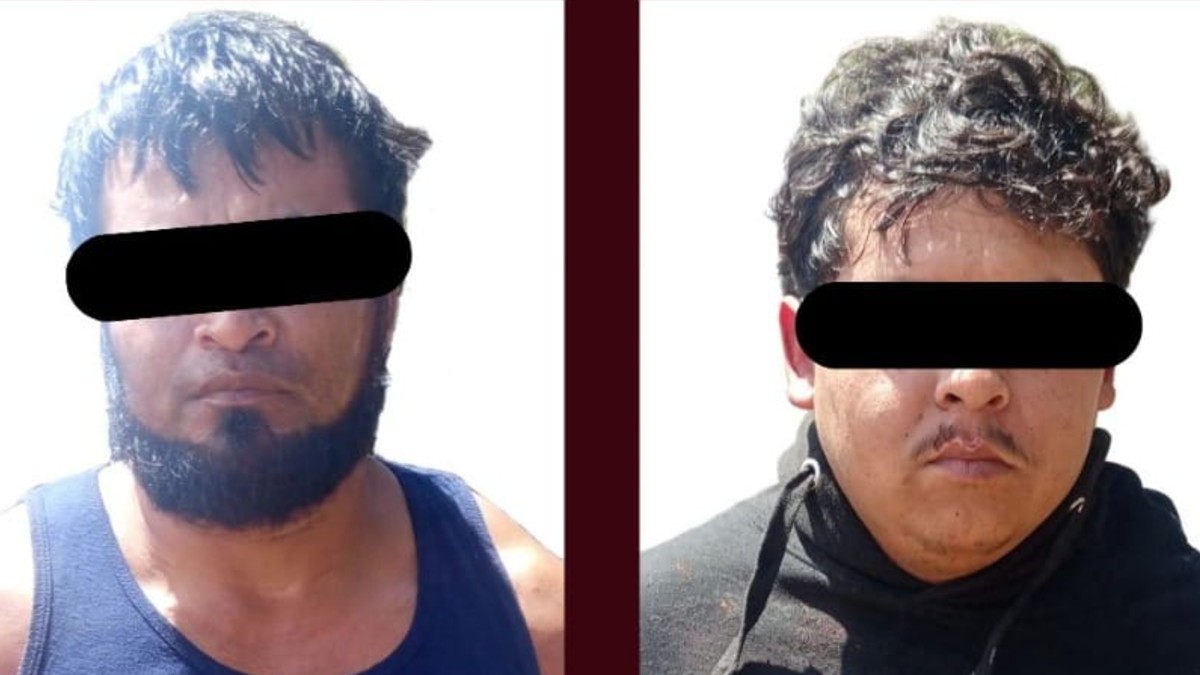 Dos hombre fueron detenidos tras persecución abordo de carroza fúnebre en la carretera Pachuca-Actopan| Fiscalía de Hidalgo