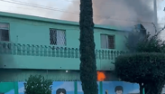 Incendio en jardín de niños en San Nicolas