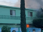 Incendio en jardín de niños en San Nicolas
