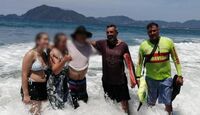 PC de Colima rescata a cinco personas de ahogarse en playas de Manzanillo. | Protección Civil Colima vía Facebook