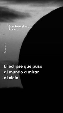Así se vio el eclipse solar en Rusia