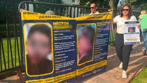 Las familias de Bruno y Héctor llevaron se manifestaron y bloquearon calles para exigir la localización de ambos adolescentes