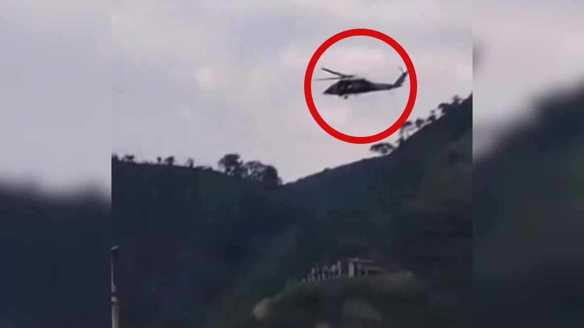 El helicóptero de la Marina sufrió el percance mientras realizaba labores para prevenir y detectar posibles actividades ilícitas | Redes sociales