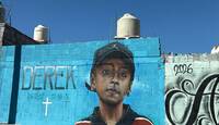 El homenaje permanece en una de las calles de la colonia Lomas del Refugio. \ Kevin Carranza