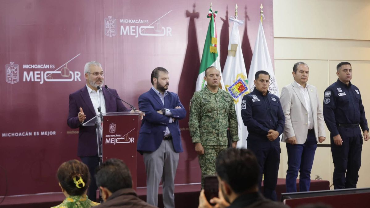 Michoacán creará centro de inteligencia en Uruapan para combatir la extorsión. | Gobierno de Michoacán vía Facebook