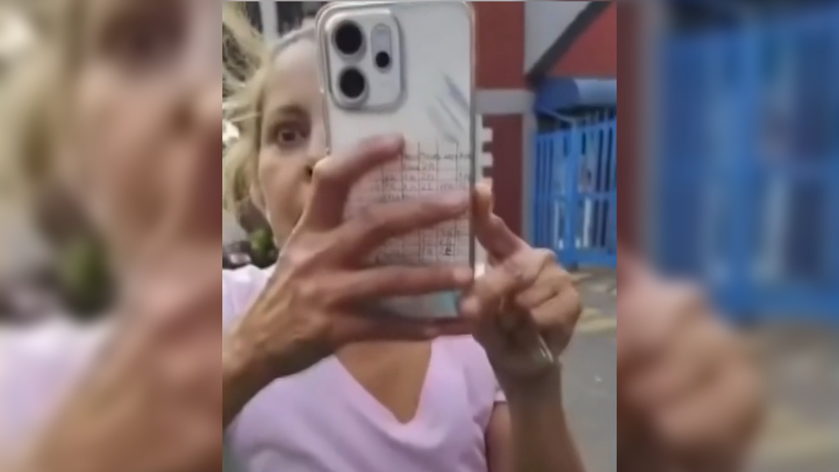 Una mujer se volvió viral tras agredir a una repartidora y pedir ser exhibida en redes sociales; la apodan 'Lady Súbeme'. | Redes sociales