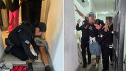 Oficial de Monterrey aplica primeros auxilios a joven herido en el Centro