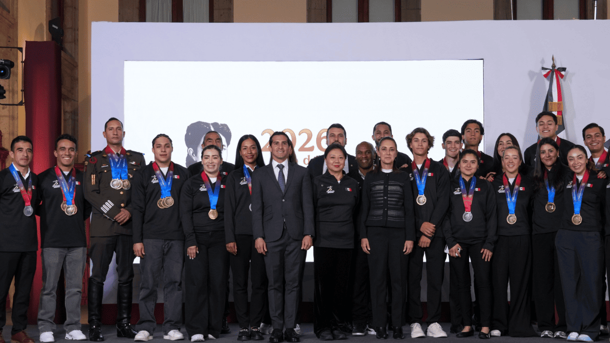 Los Presidenta celebra el triunfo de la delegación mexicana en los Juegos Centroamericanos y del Caribe 2026. | @GobiernoMX