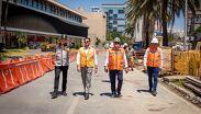 Supervisó el avance en la construcción de los apoyos del viaducto, así como los trabajos de cimentación, zapatas y columnas.