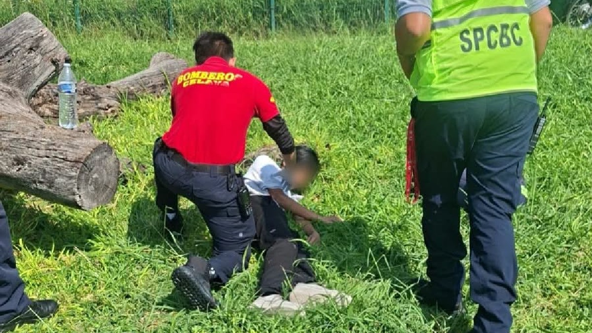 Tras la caída, el menor quedó inconsciente durante algunos momentos.