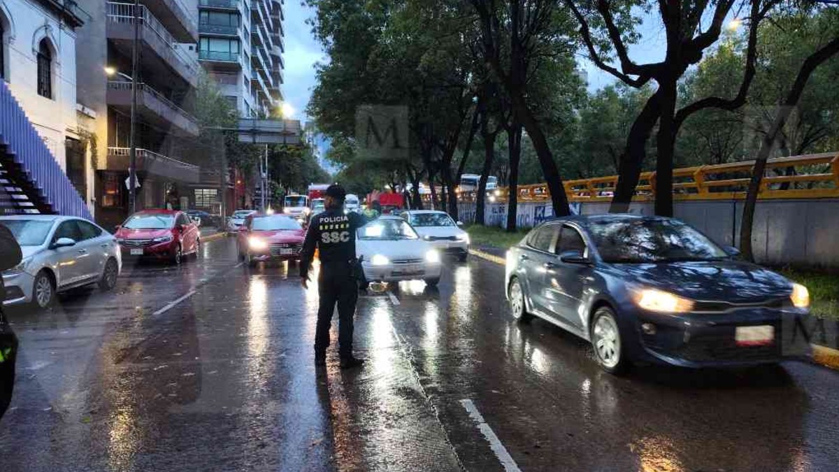 Pasajero de moto por aplicación muere en Circuito Interior. / Jorge Becerril