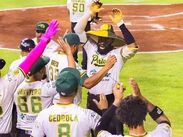 El pitcher Silvino Bracho fue el encargado de cerrar el juego para confirmar el triunfo de Pericos ante Campeche / Cortesía Pericos de Puebla
