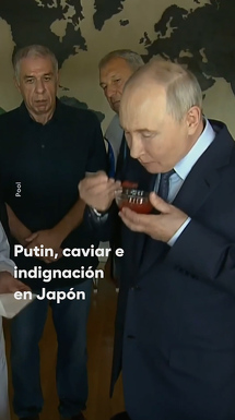 Putin, caviar e indignación en Japón