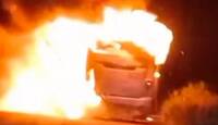 El reporte del incendio de la unidad fue reportado por atendido por elementos de seguridad | Cortesía