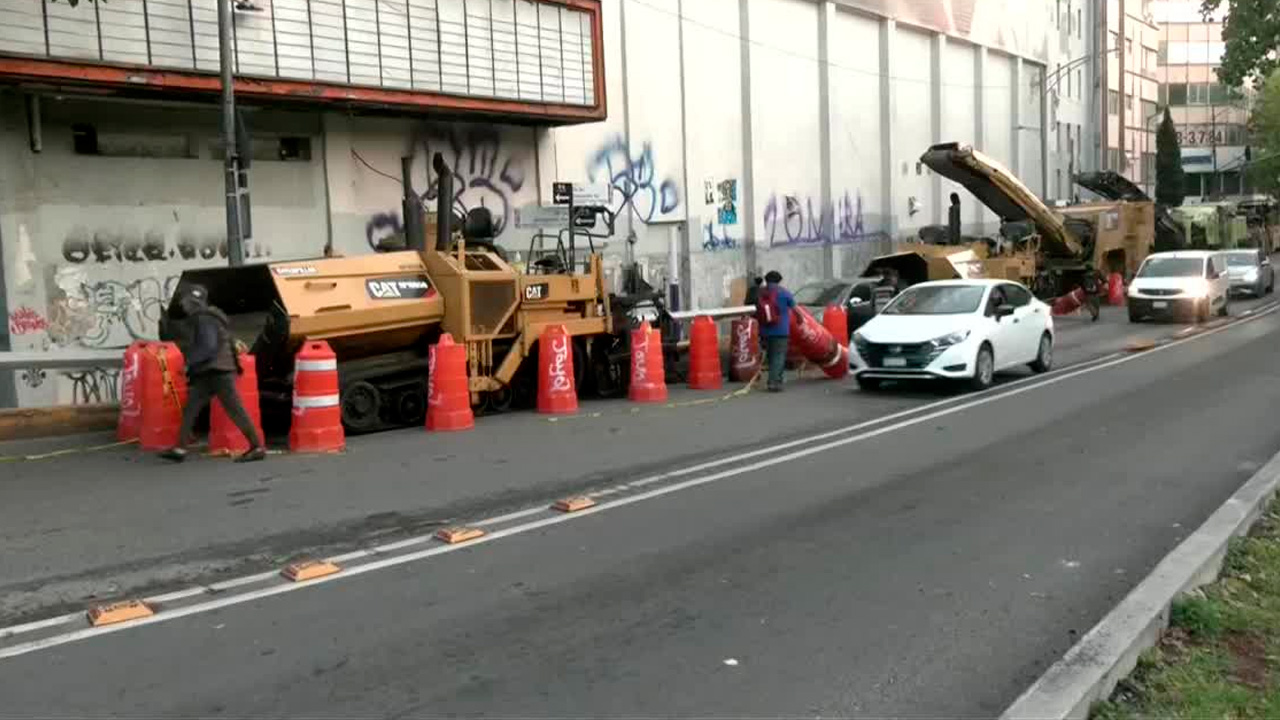 Continúan obras en la Glorieta de Insurgentes que provocan afectaciones viales