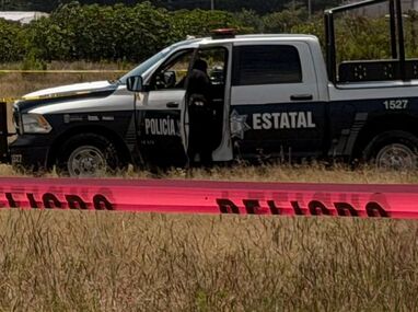 Elementos de seguridad de la Policía Municipal de Amozoc y Policía Estatal resguardaron el área | Ulises Raziel Juárez Guarneros