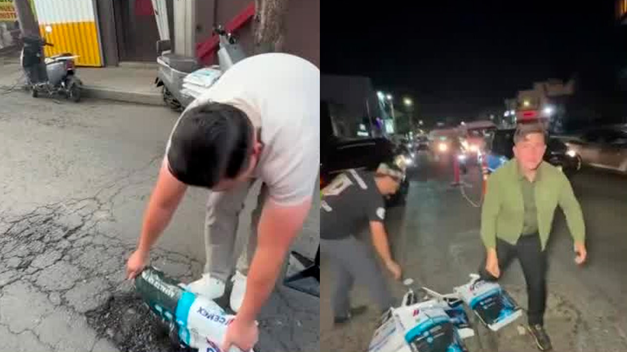 Influencers tapan baches y desafían a autoridades en la CdMx y Edomex