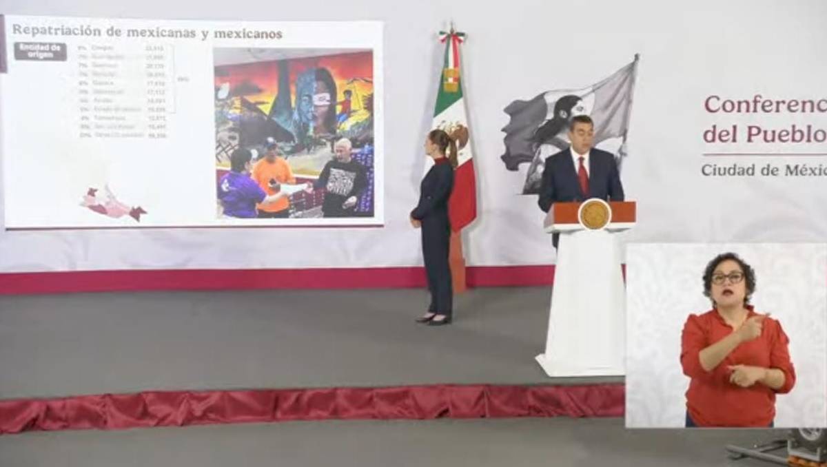 Desde Palacio Nacional se informó sobre las cifras de deportaciones por estado de la república mexicana | Cortesía