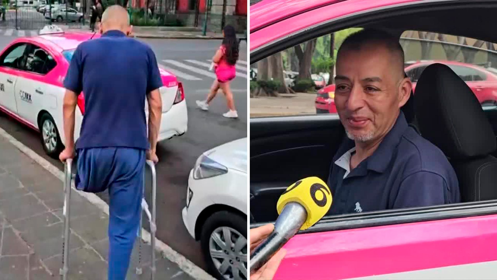 Taxista de la CdMx pierde una pierna y modifica su vehículo para manejar