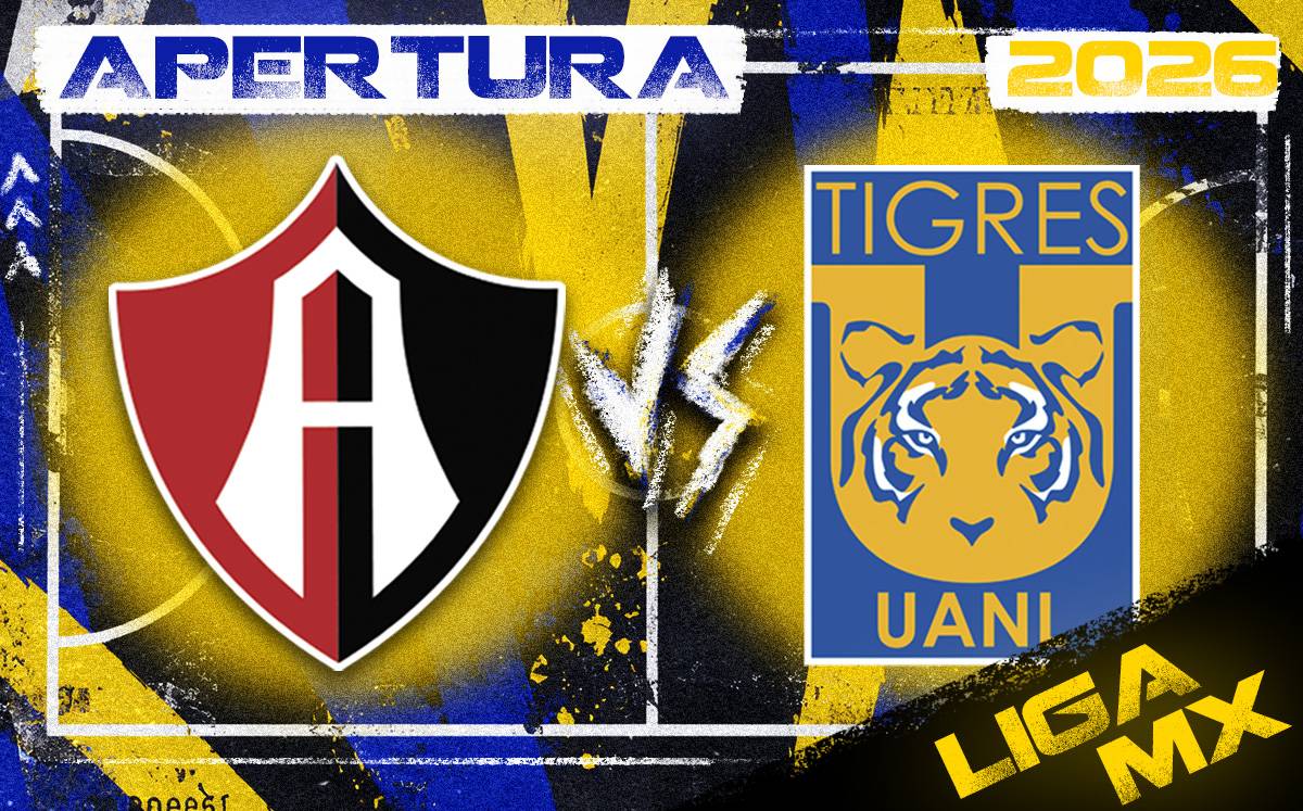 Atlas y Tigres se enfrentan por la jornada 4 del Apertura 2026 de la Liga MX.