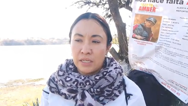 Karla Lechuga, es integrante del colectivo Lirios Buscadores de Izcalli tras la desaparición de su hijo Jeshua Cisneros Lechuga| Especial