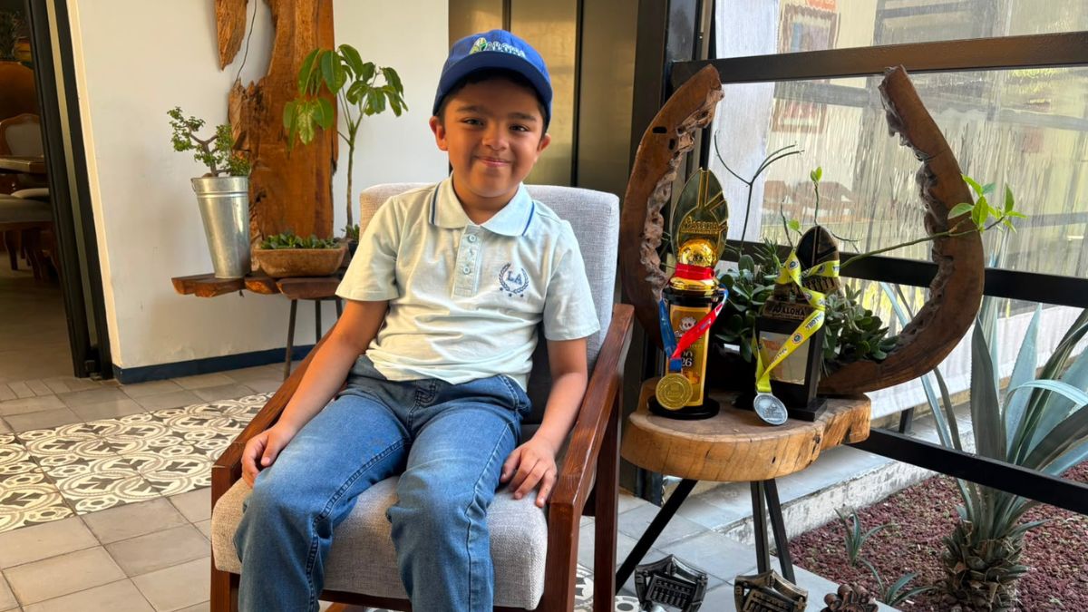 El pequeño Luis tuvo una destacada participación en su primer torneo internacional.