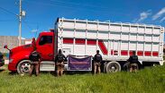 Policía Estatal de Caminos recupera vehículos de carga con reporte de robo en San Julián, Jalisco. | Secretaría de Seguridad Jalisco vía Facebook