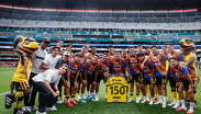 Brian Rodríguez cumplió 150 partidos con la camiseta azulcrema. | @ClubAmérica