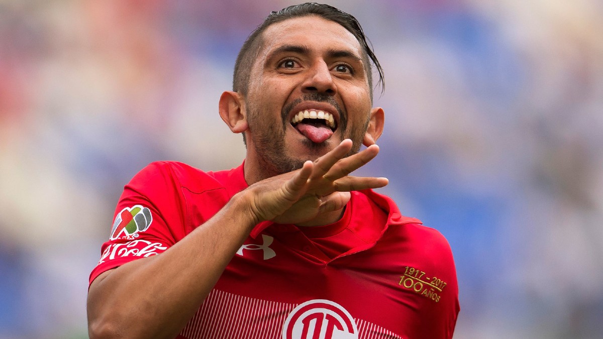 Erbin Trejo durante su paso por el Toluca / Cortesía