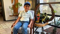 El pequeño Luis tuvo una destacada participación en su primer torneo internacional.
