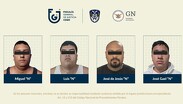 Los sujetos fueron identificados como presuntos integrantes de 'Don Pollo' | Fiscalía CdMx
