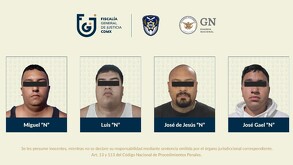 Los sujetos fueron identificados como presuntos integrantes de 'Don Pollo' | Fiscalía CdMx