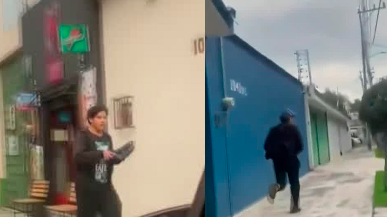 Ciudadanos persiguen y ayudan a detener a presunto ladrón en Toluca