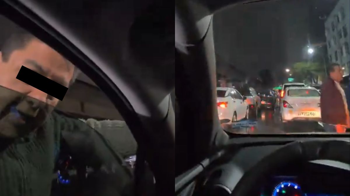 Conductora de aplicación denuncia cobros ilegales fuera del Estadio GNP; taxistas argumentan que es para los agentes de tránsito. | Redes sociales