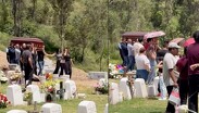 Despiden a Carmen Piña, la maestra que murió por caída de estructura en Paseo Interlomas. / Juan Camacho