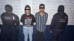 Detienen a pareja por presunto robo en Cuautitlán Izcalli; portaban armas y droga. | Especial