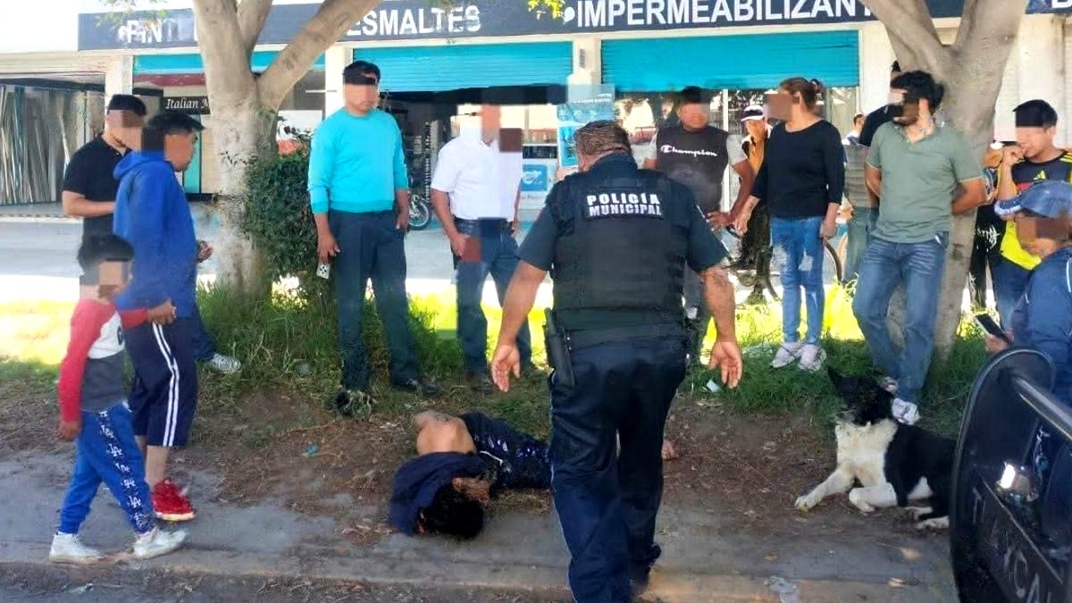 Una multitud logró someter a Marco Fidel para tratar de cobrar justicia de mano propia / Ana Laura Vásquez