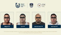 Los sujetos fueron identificados como presuntos integrantes de 'Don Pollo' | Fiscalía CdMx