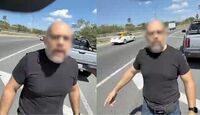 El automovilista descendió de su vehículo para confrontar y agredir al operario tras cerrarle el paso repetidamente.| Redes Sociales