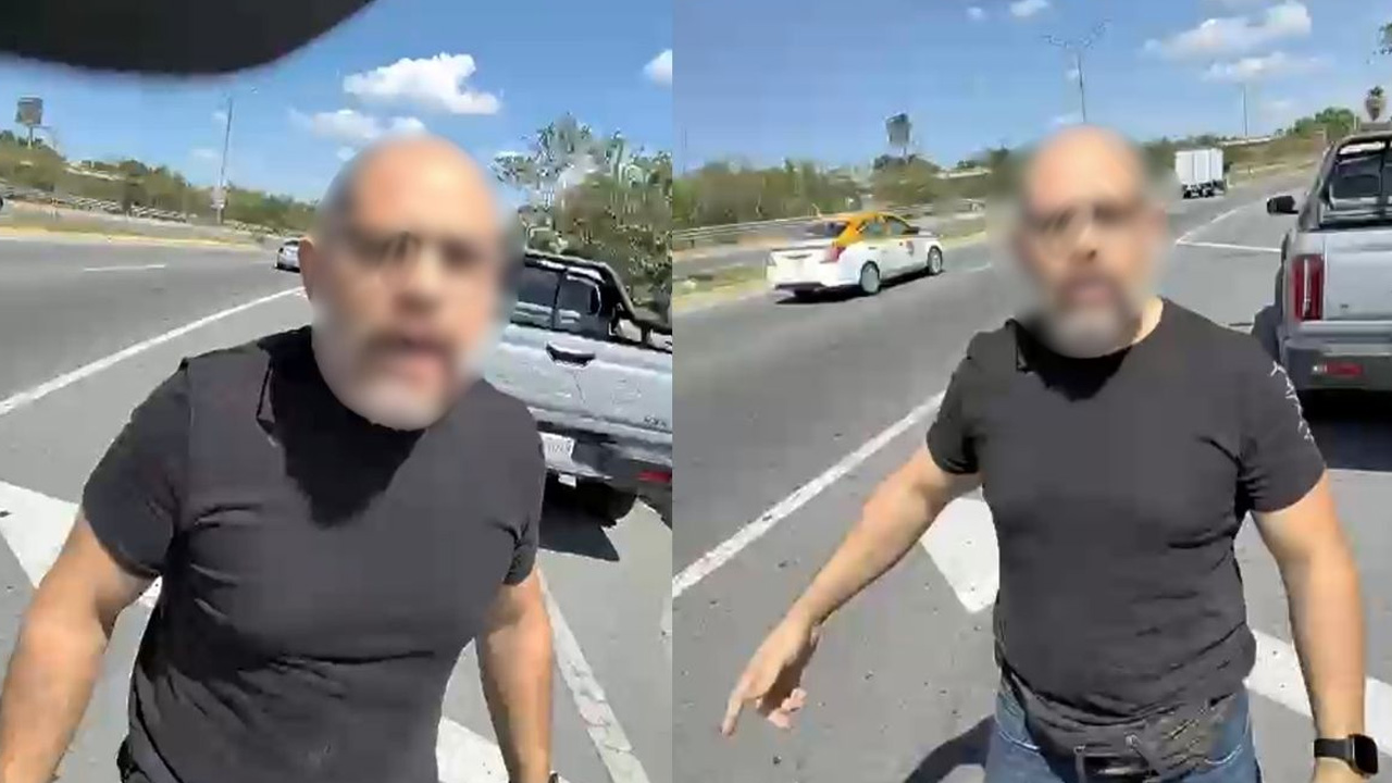 Conductor amenaza de muerte a otro automovilista tras pleito vial en Guadalupe