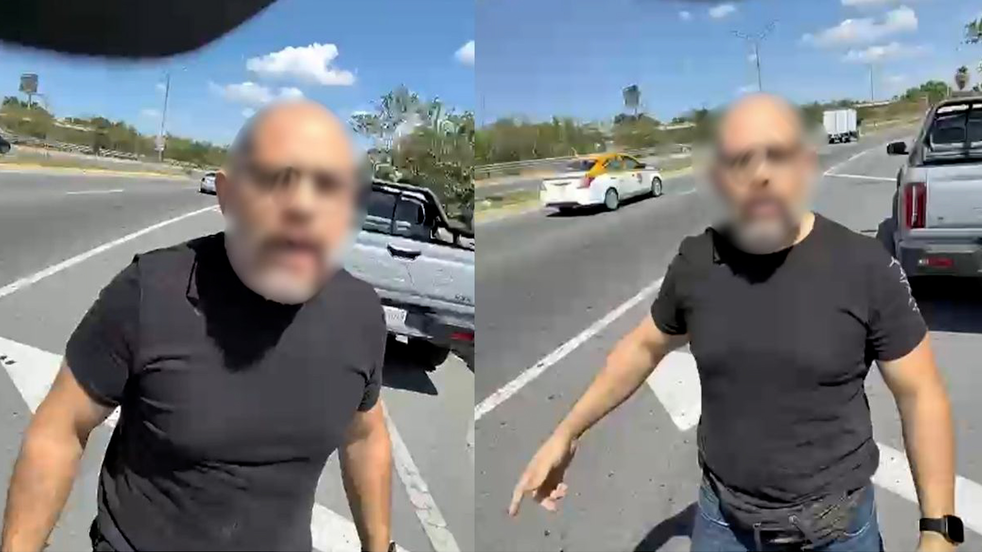 Conductor de camioneta ataca y amenaza de muerte a chofer en avenida Morones Prieto, Guadalupe